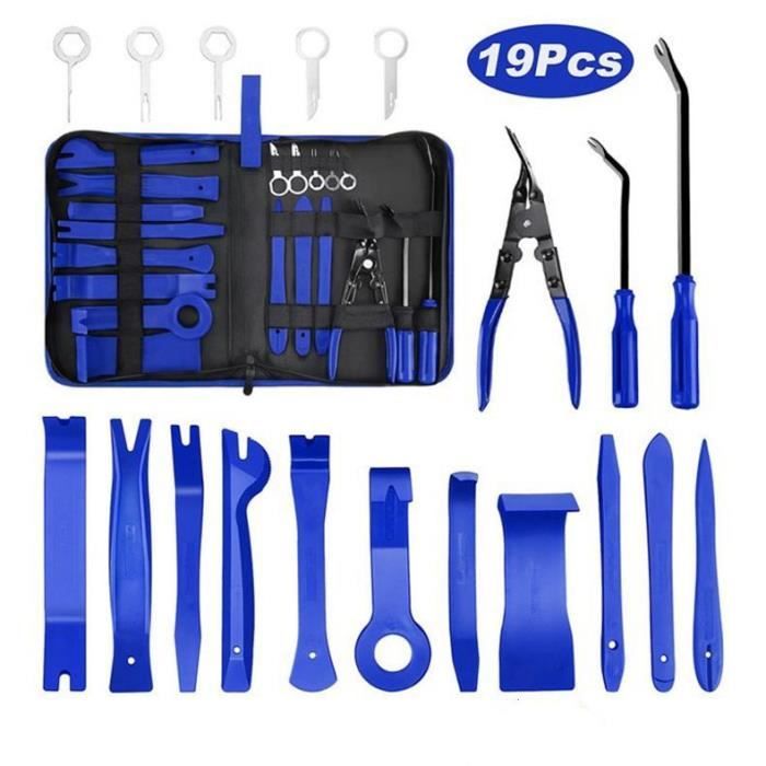 Outils Demontage Garniture Auto19 Outils de démontage de Garnitures pour Panneau Accessoires Porte Tableau De Bord De Voiture