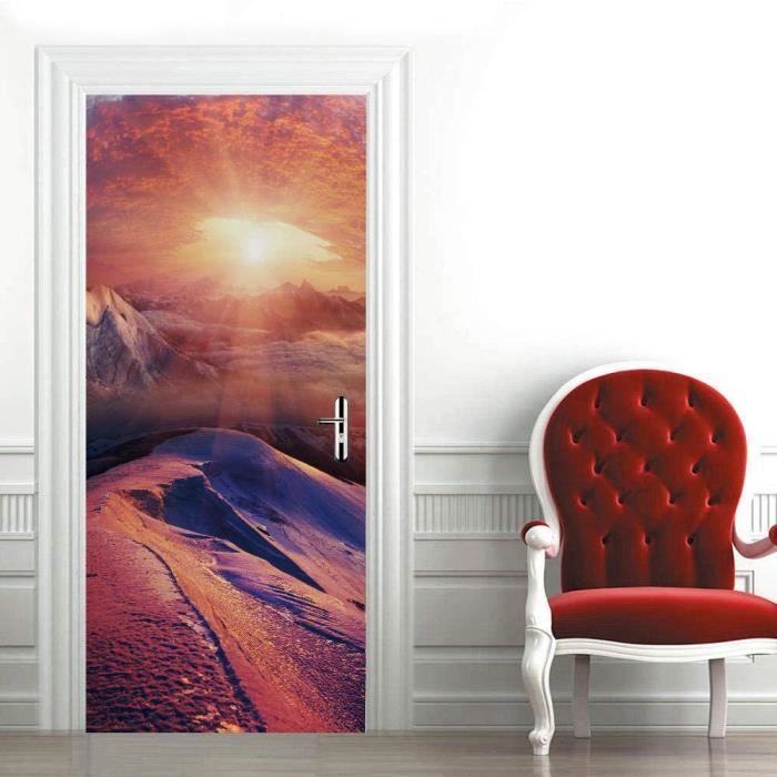 Stickers - AUTREMENT - Coucher De Soleil Marin - 77x200cm - 3D - Papier - 7