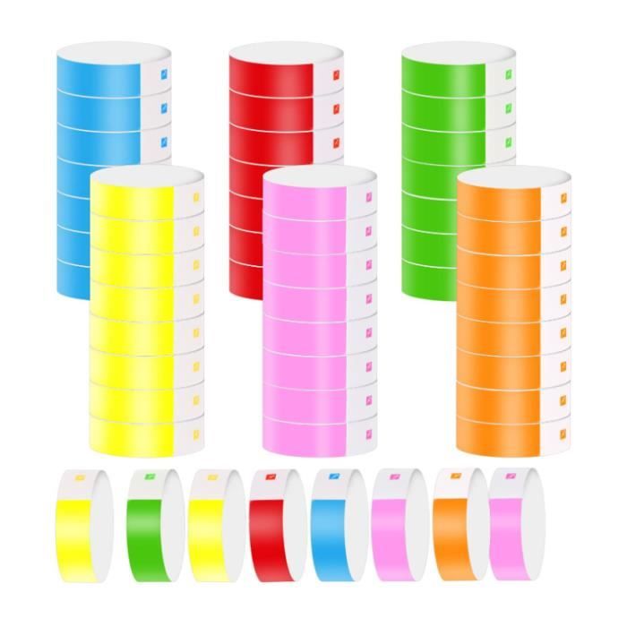AIEX 400pcs Bracelets De Fête, Bracelets Vip Bracelets En Papier Bracelets D'entrée Pour Les
