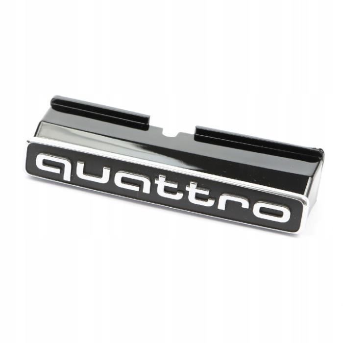 Emblème QUATTRO Signe Insigne Logo Grill Avant Decoration Vehicule Pour
