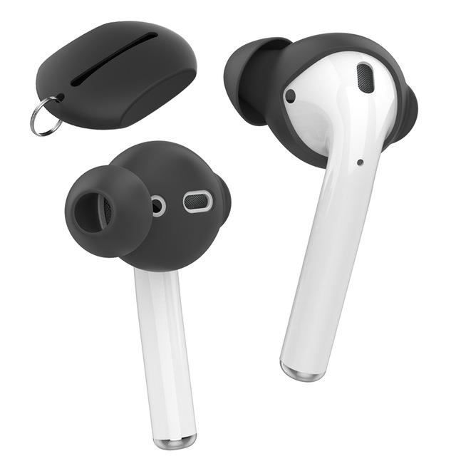 3 paires de casques d'écouteurs intra-auriculaires en silicone pour Apple  Airpods Ecouteurs Etuis Poche de rangement pour noir - Cdiscount TV Son  Photo