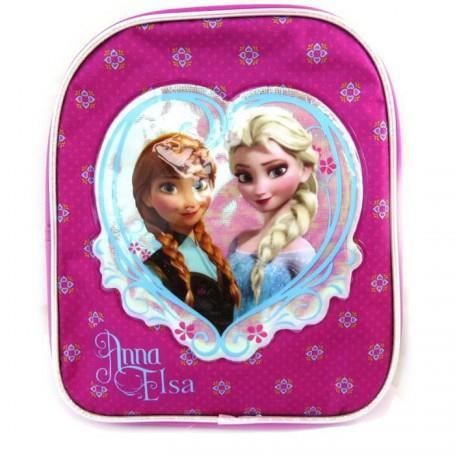  Sac &agrave; dos - La Reine des Neiges - Fuchsia - 24 cm - Maternelle 