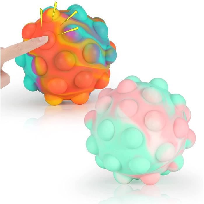 Balles Anti-Stress Multicolore Silicone Bubble Pas Cher pour Enfant Adulte,  Objet Satisfaisant Jouets Sensoriels à Presser Sensory - Cdiscount Jeux -  Jouets