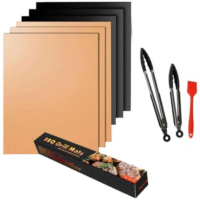 Lot De 10 Tapis De Barbecue Réutilisables Avec Tapis De