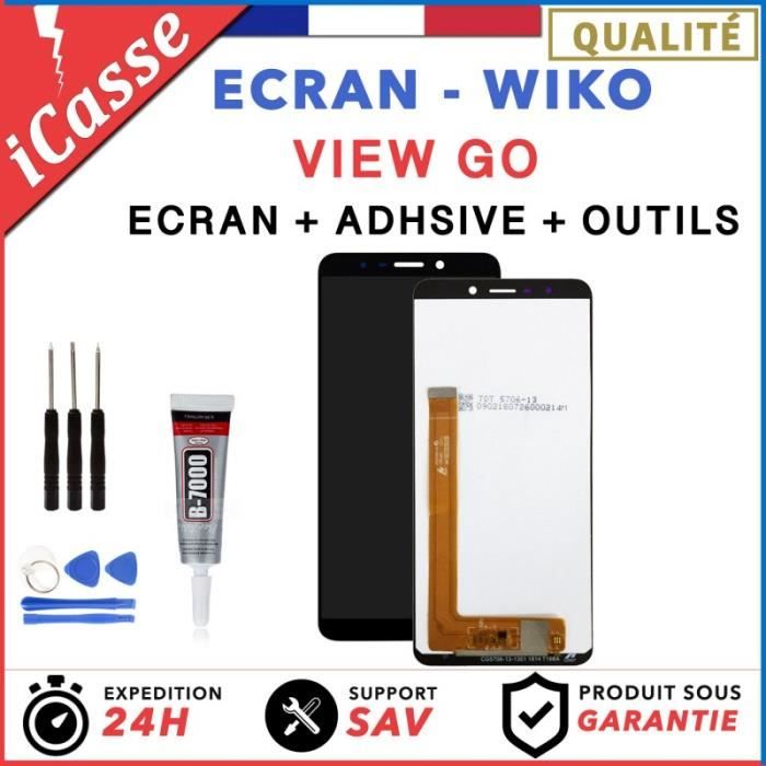 Écran LCD Tactile Complet Pour Wiko View – Noir, Neuf, Vitre + Numériseur
