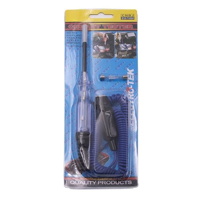 Testeur De Tension 6V Pour Voiture - Stylo Détecteur De Courant Et Continuité, Dépannage Auto Facile