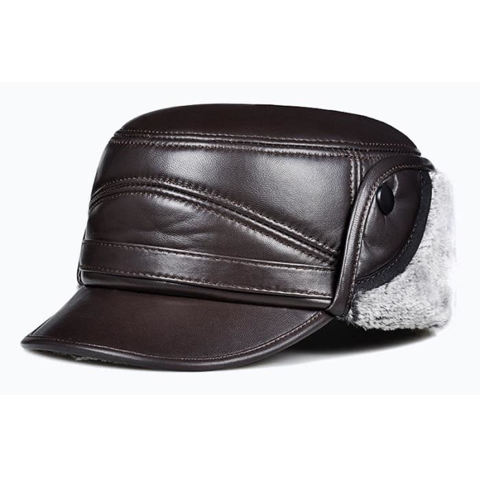 Chapeau à Bretelles En Cuir Véritable Hater Hardware - Chaîne Or Incluse