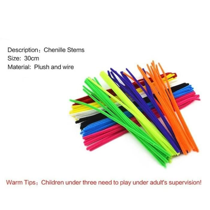 Lot De 6 Paquets De Bâtons Chenille Multicolores - 300 Pièces Pour Loisirs Créatifs