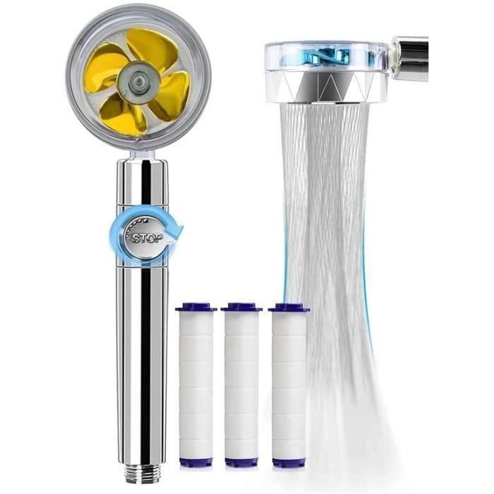 Douchette savewater power - venteo - pommeau de douche avec hélice