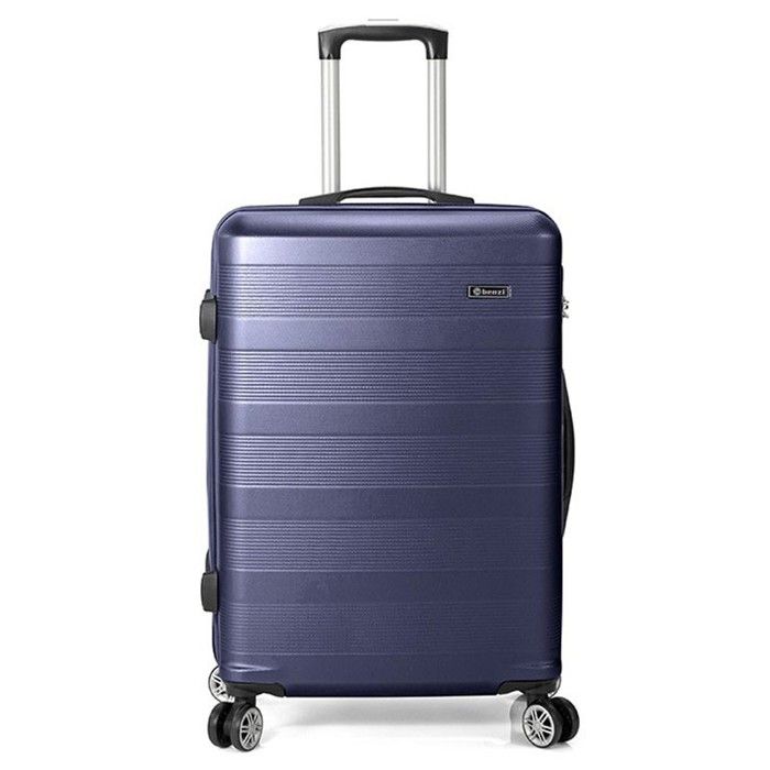 valise medium 60cm benzi "spinner" - bleu - bz-5330-60cm-bleu