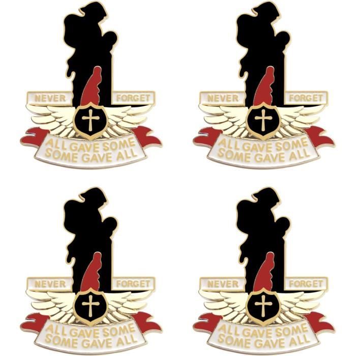 Broche Coquelicot En émail Lest We Forget - Pour Femme Et Homme Cadeau Pour Vétérans Rouge Fait à La Main Métal P 240668