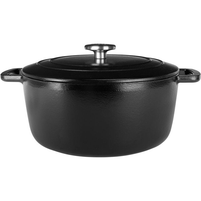 Cocotte avec couvercle COSY & TRENDY FONTESTIC Fonte émaillée Ø28 cm 615 Tous feux dont induction Ambre - vue 3