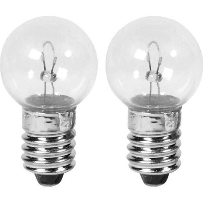 Lot de 2 ampoules 6V 0.45A CYCLINGCOLORS pour phare avant de vélo ville VTT route