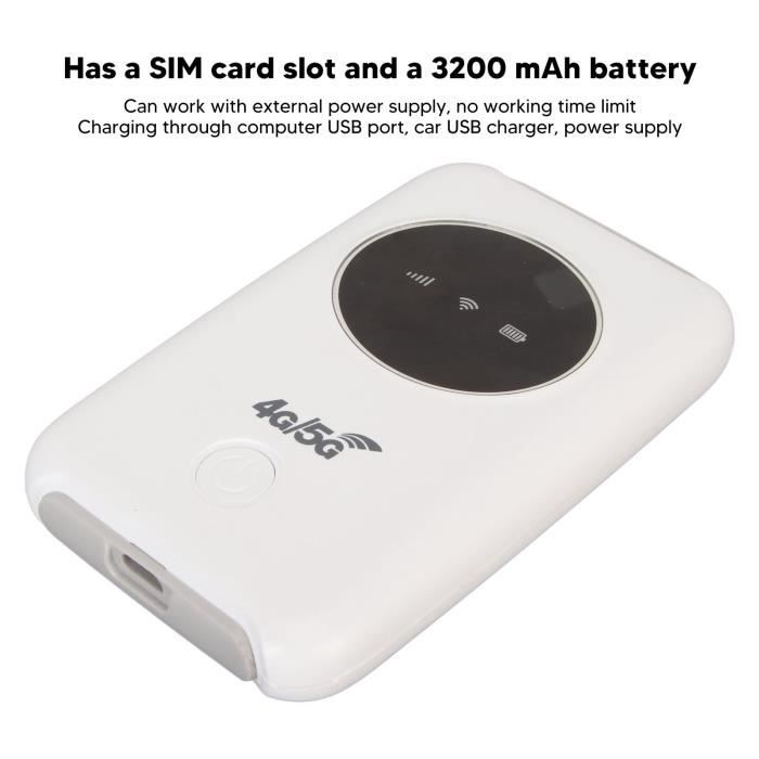SAL Modem WiFi USB 4G LTE Modem Wi-Fi 5G débloqué Routeur Portable 300 Mbps avec Emplacement pour Carte informatique a 7016748943755