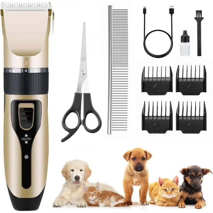 Meilleurs prix pour Forjoy Tondeuse Chien Professionnelle, Silencieux Tondeuse Chien Poil Long Epais Tondeuse Animaux, Rechargeable Electrique Tondeuse