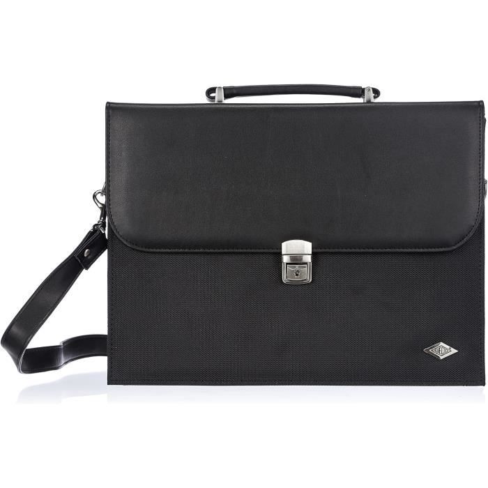 Sacoche bandoulière porte-documents laptop - BG260 - noir