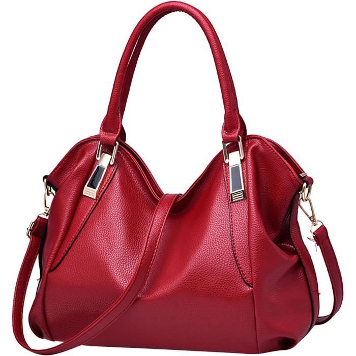 Sac à Main Vintage Femme Starnearby – Fourre-tout En Cuir PU, Bandoulière Réglable, Dimensions 38x30x16,5cm, Plusieurs Poches
