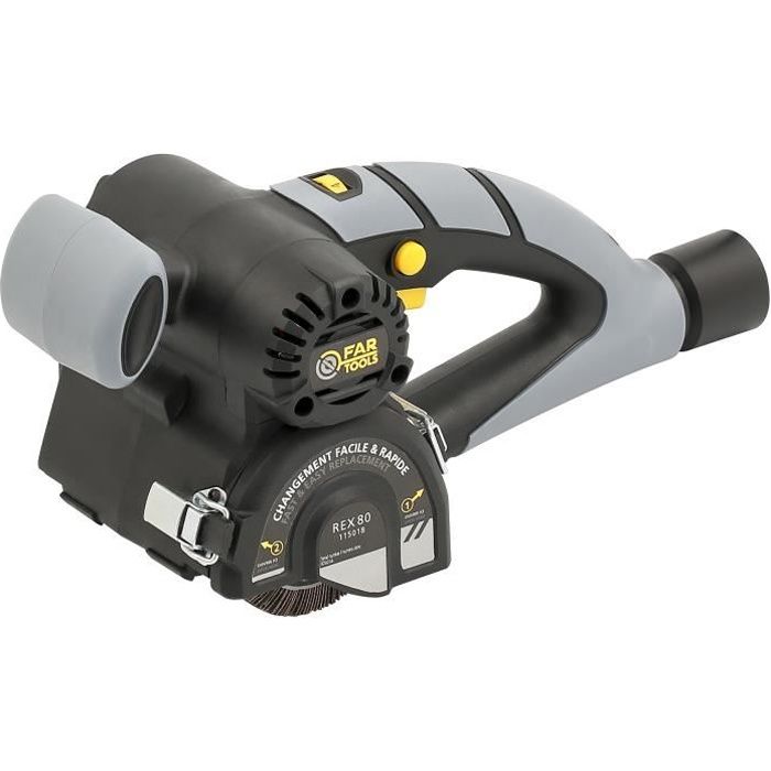 Rénovateur compact 420W brosse à lamelles abrasives Ø80mm