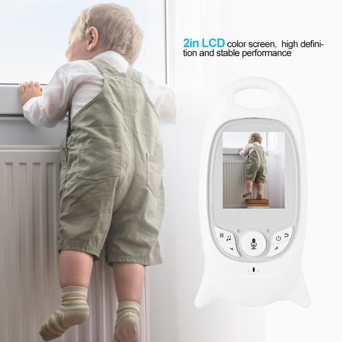Moniteur Bébé Blemil Avec 2 Caméras - Écran Partagé 4,3", Batterie 29h, Zoom PTZ, Vision Nocturne, Sans Wi-Fi