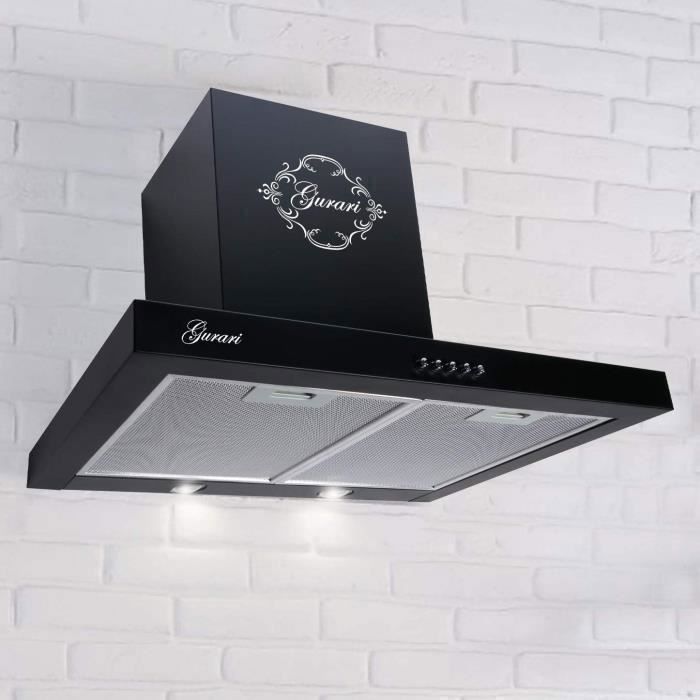 Hotte Aspirante Classe A 524 m³/h, 60cm Hotte de Cuisine, Hotte Hotte Aspirante Classe A 524 m³/h, 60cm Hotte de Cuisine, Hotte