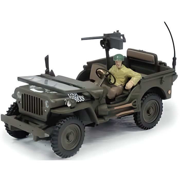Jeep Willys Police Bachée 1/43 - France Jouet FJ Gevarm - Occasion