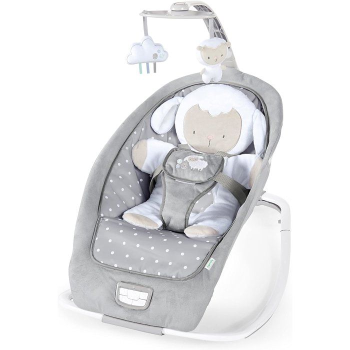 INGENUITY Transat pour bébé bascule évolutif pliable - Petit Mouton - Position fixe ou basculecadeau bébé