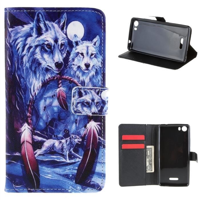 EbestStar Cover Con Risvolto In Pelle Per Wiko Fever 4G: Custodia Verticale Con Magnetica + Pellicola Vetro Temperato