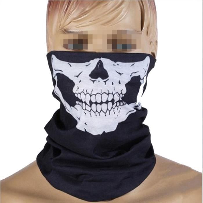 MoKo Bandana 2-en-1 - Foulard & Bandeau Respirant Sport Outdoor - Noir - Uni/Multifonction