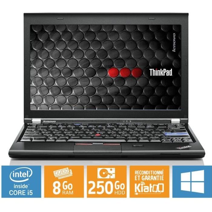 Top achat PC Portable Ultrabook portable LENOVO THINKPAD x220 core i5 8 go ram 250 go disque dur ,ordinateur portable reconditionné,w7 pas cher