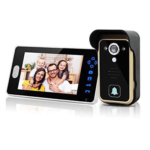 SIMBAILAI 7 Pouces Interphone vidéo sans Fil Interphone portier vidéo  Couleur avec Image mémoire Station,500m de Distance,Instantané - Cdiscount  Bricolage