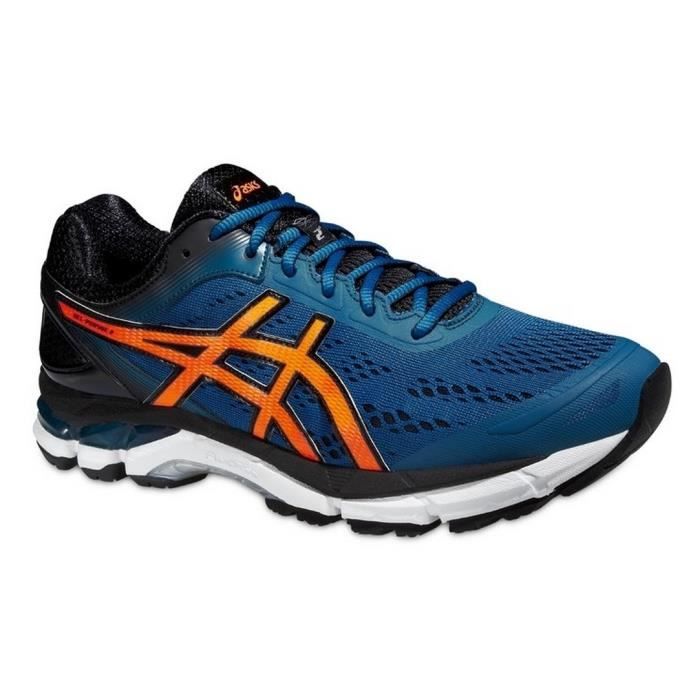 asics orange bleu