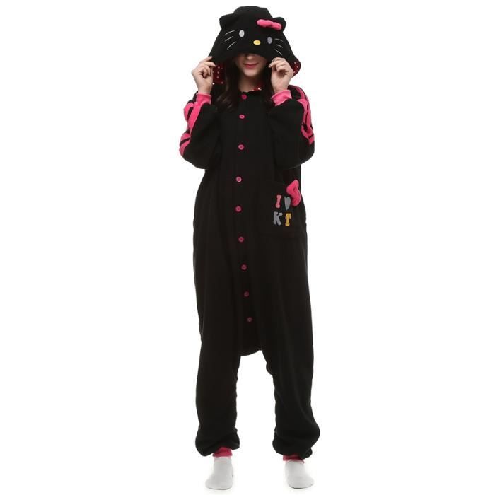 Hiver Pyjama Femme Homme Adulte Anime Cosplay Chat Noir Kigurumi Bylg Fz053noir M Noir Achat Vente Pyjama Cdiscount