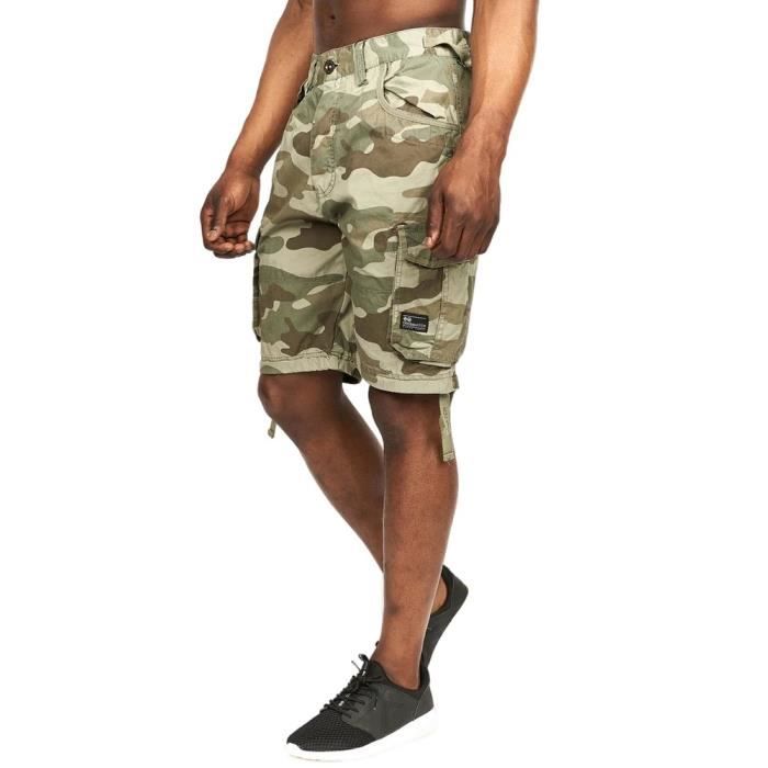 Crosshatch Short cargo JIMST Vert sombre Cdiscount Pret a Porter