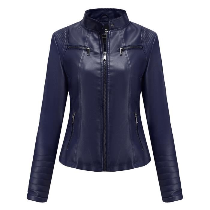 Navy pu jacket clearance