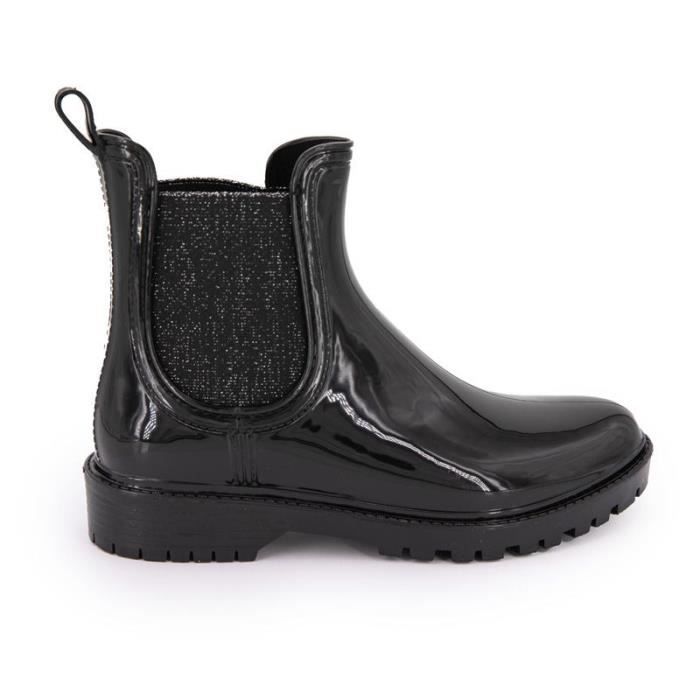 Bottes de hotsell pluie noires femme