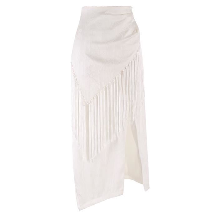 Vêtements De Scène Européens Et Américains Pour Femme, Jupe Mi-corps En Plumes, Jupe Courte, Bleu, S