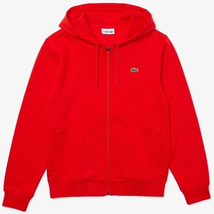 Sweatshirt lacoste rouge top