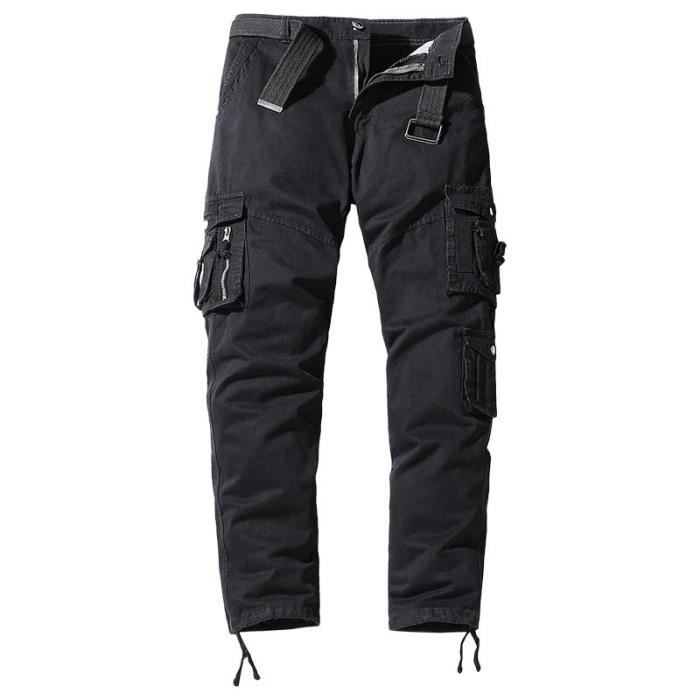 Pantalon militaire noir homme shop