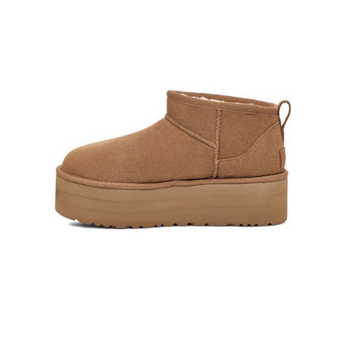 Bottes UGG Classic Ultra Mini Platform - Daim-Nubuck - Marron - Femme