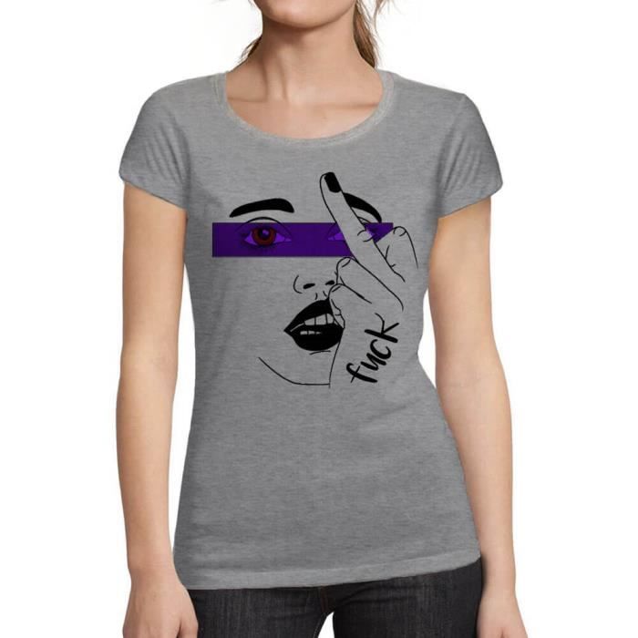 Femme Tee Shirt Un Doigt D Honneur A Middle Finger T Shirt Vintage Gris Gris chine Cdiscount Pret a Porter