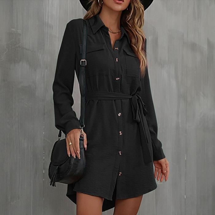 Chemise deals robe noir