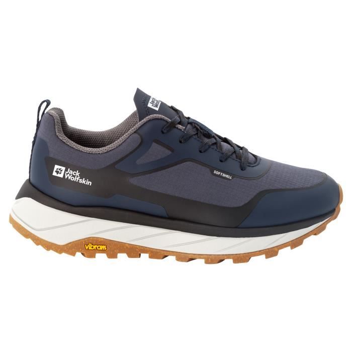 chaussures de marche de randonnée femme jack wolfskin terrashelter low - night blue - 37,5