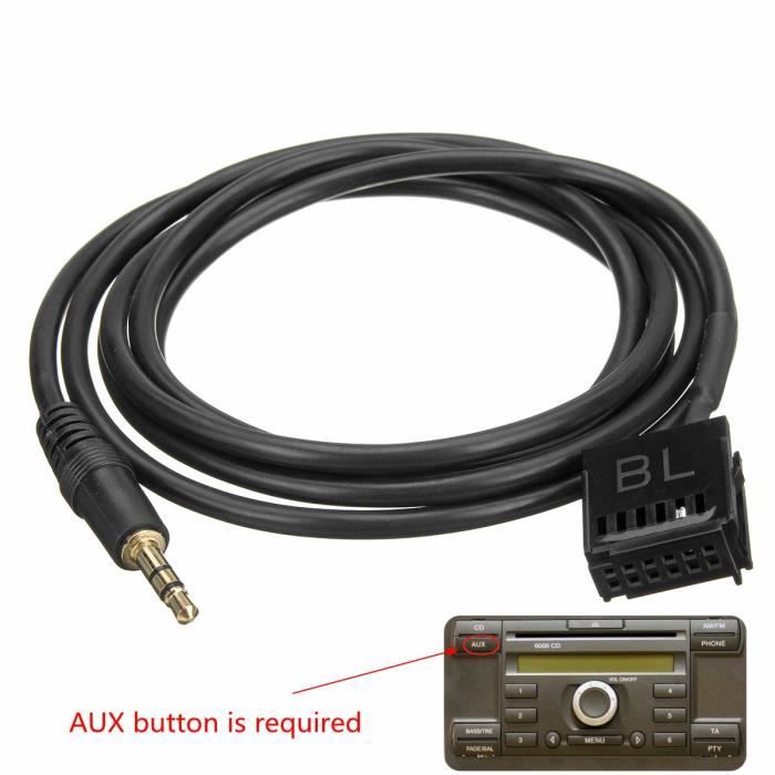 Auto C/âble auxiliaire pour Voiture 6000 CD pour Ford Fiesta Focus Mondeo Fusion