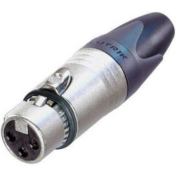 XLR femelle, droit Neutrik NC3FXX-EMC Nombre de pôles: 3 argent 1 pc(s