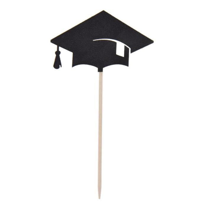 30 Pcs Chapeau Bachelor Casquette Petit Gateau Toppers Fete D Obtention Du Diplome Decorations De Grad Provisions Felicitations Cdiscount Maison