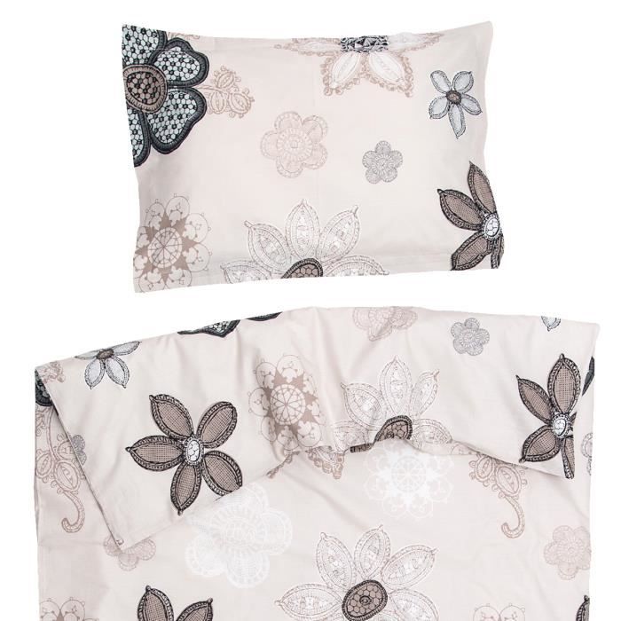 Monna Housse De Couette 1x150 Cm Et Taie D Oreiller 40x60 Cm Pati Chou 100 Coton Parure De Lit Pour Bebe Cdiscount Pret A Porter