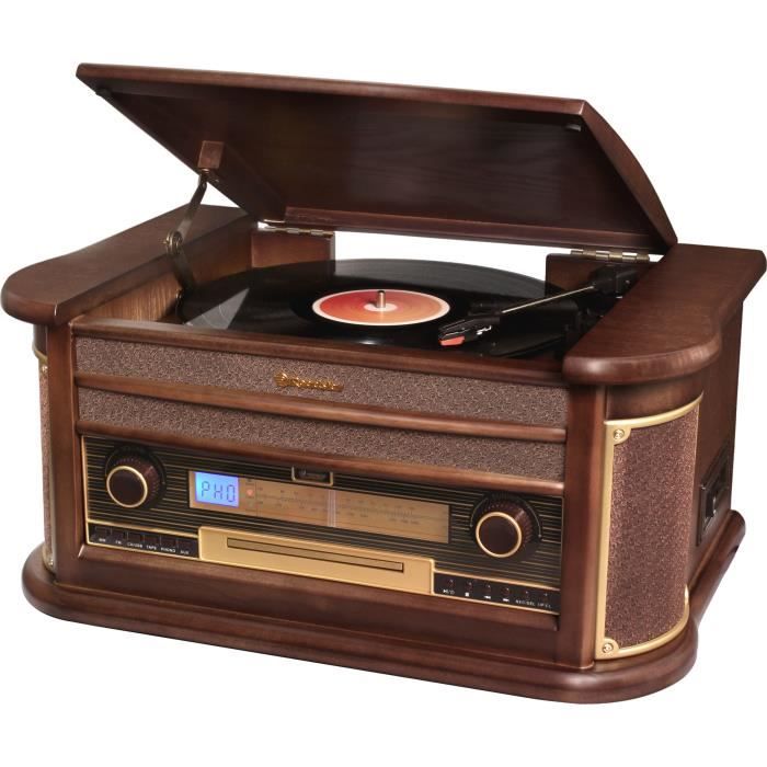 Roadstar Hif 1896tumpk Chaine Hifi Vintage Avec Platine Disque Lecteur Cd Mp3 Cassette Et Usb Encodage Finition Bois Chaine Hi Fi Avis Et Prix Pas Cher Cdiscount