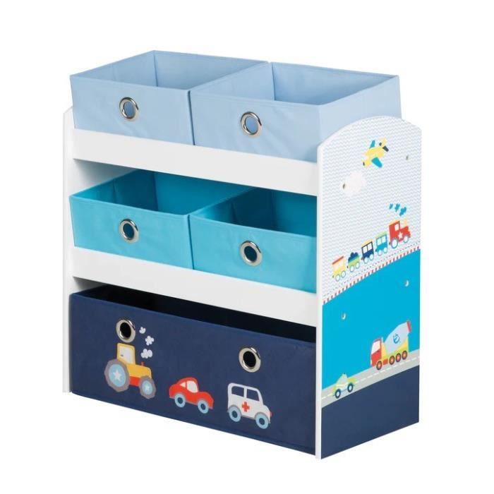 Étagère de Rangement pour Jouets - ROBA - Pilote - Bleu - Enfant - Mixte Étagère de Rangement pour Jouets - ROBA - Pilote - Bleu - Enfant - Mixte