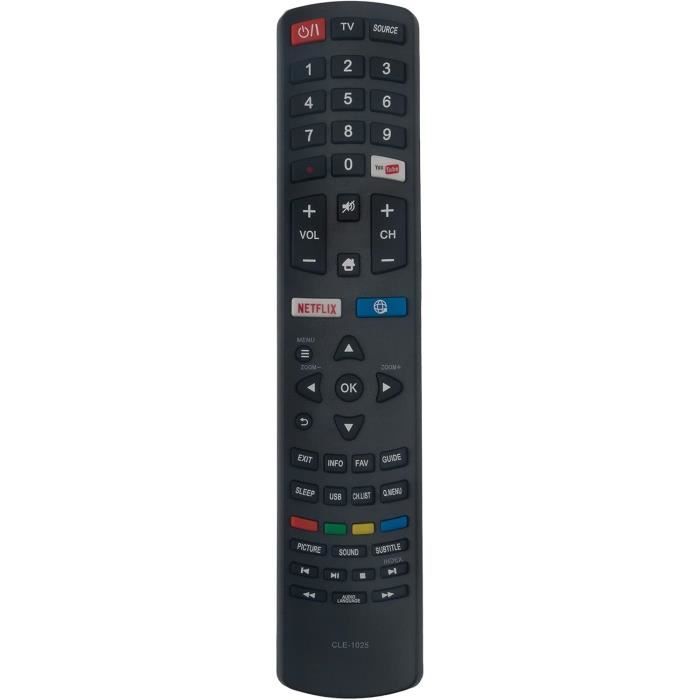 Télécommande de remplacement pour Toshiba Hitachi Telefunken Teletech