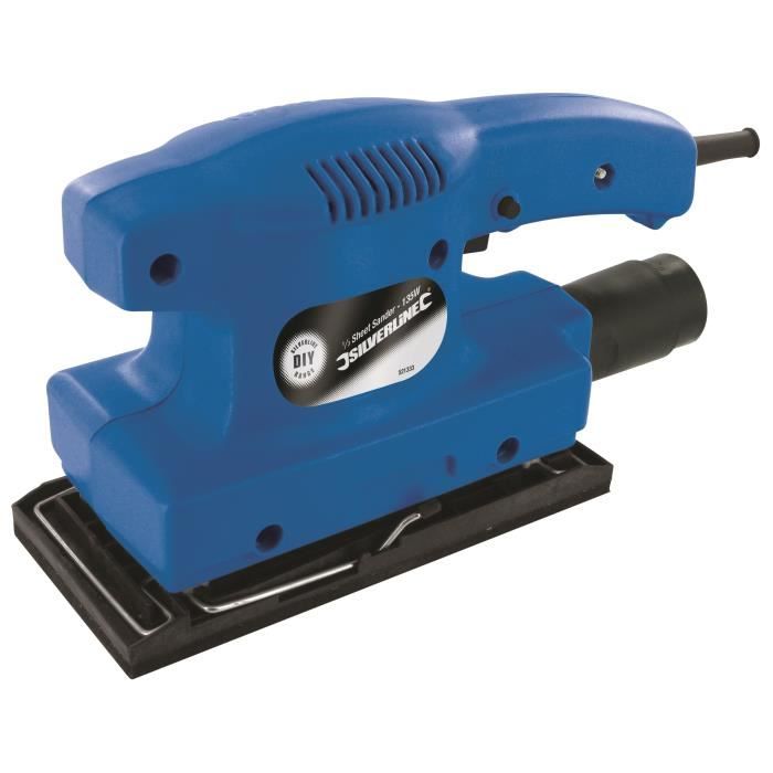 Ponceuse orbitale SILVERLINE 135 W - Vitesse 12000 tr/min - Taille feuilles 93x230 mm
